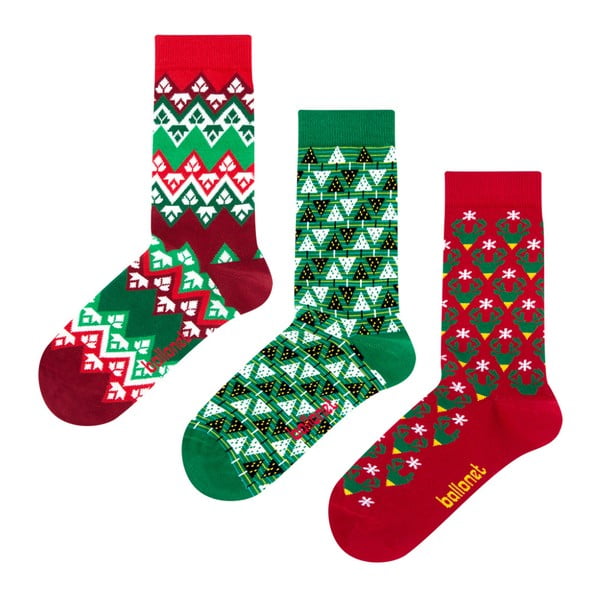 Dárková sada ponožek Ballonet Socks Christmas Time, velikost 41–46