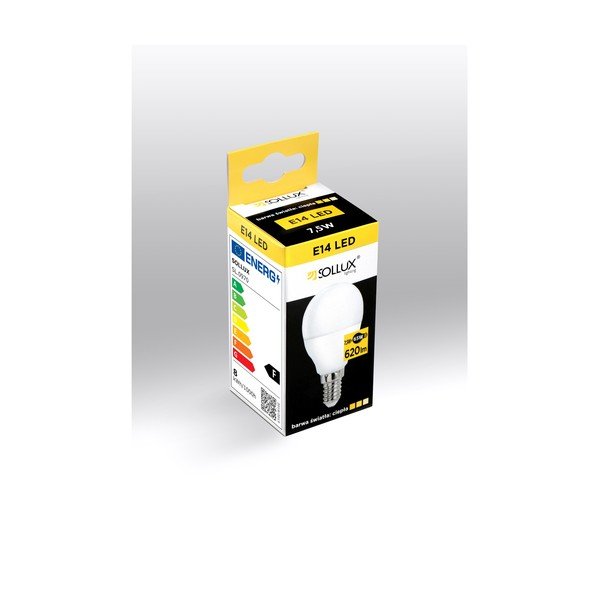 Soe valge LED-pirn E14, 7,5 W - Sollux-image-1