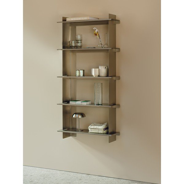 Kahetasandiline roostevabast terasest riiul hõbedases värvitoonis 70 cm Tivo Shelving Unit - 5-tier - noo.ma-image-2