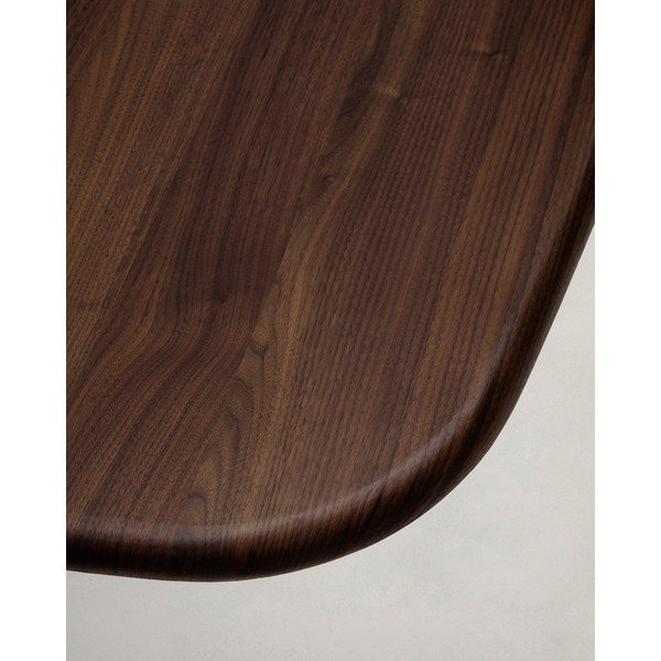 Söögilaud pähklipuust dekooriga 121x121 cm Melvar - Kave Home-image-4