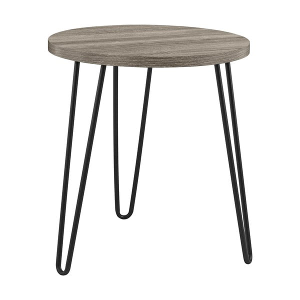 Pruun ja hall kohvilaud , ø 50 cm Owen - Støraa-image-3