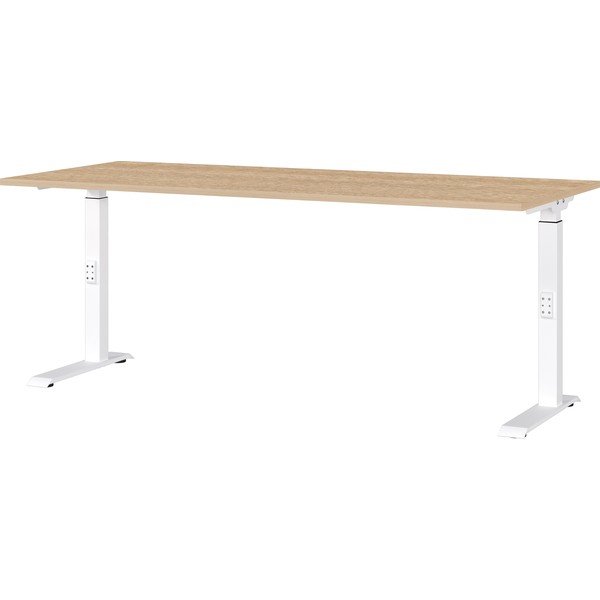 Reguleeritava kõrgusega töölaud tammepinnaga 80x180 cm Downey - Germania