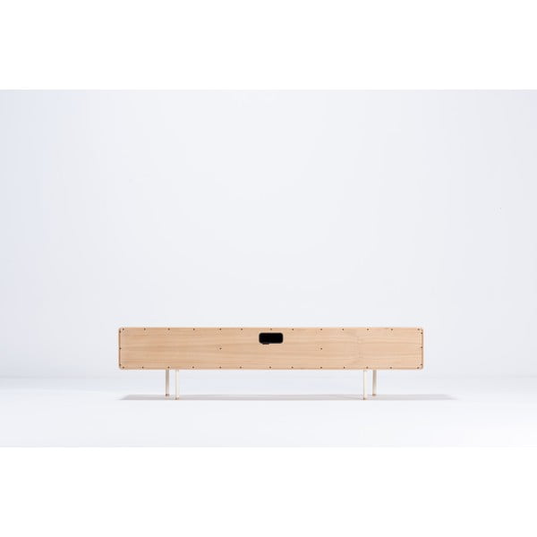 Valge tammepuust telerilaud 200x48 cm Fina – Gazzda-image-3