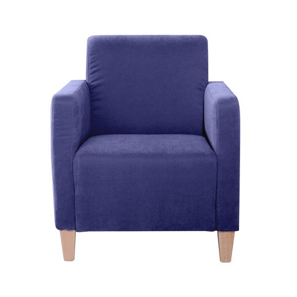 Modré křeslo Max Winzer Milla Velor-image-1