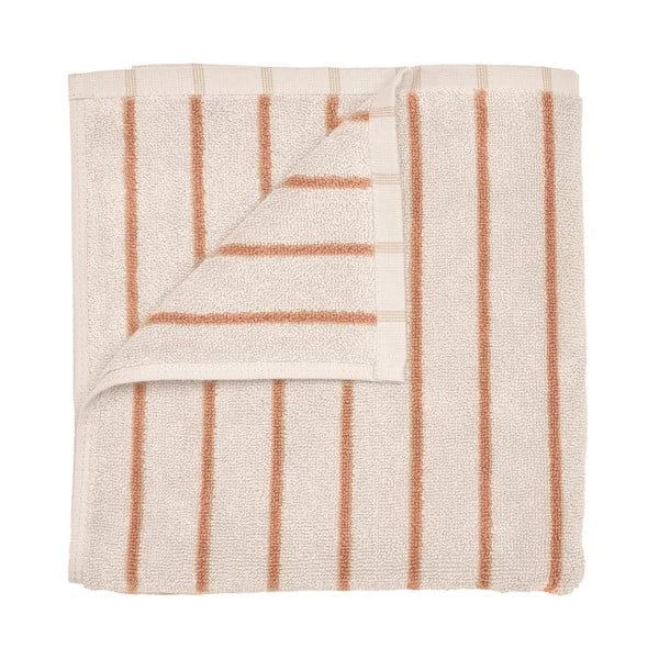 Oranž/beež orgaanilisest puuvillast froteerätik 30x50 cm Arto - Blomus