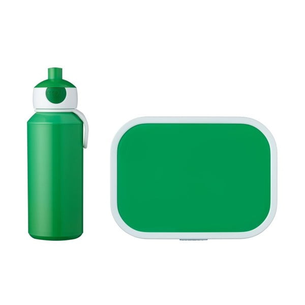 Kampuse roheline suupistekarp ja veepudelite komplekt - Mepal