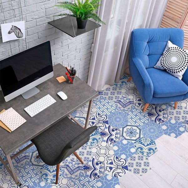 10 veekindla põrandakleebise komplekt , 20 x 18 cm Ursulina - Ambiance-image-1