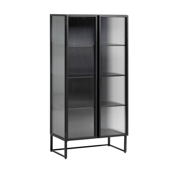 Must terasest vitriinkapp 70x143x41 cm Trixie - Kave Home