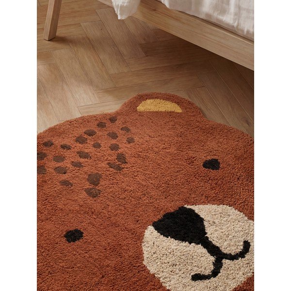 Pruun pestav/käsitsi kootud puuvillane lastevaip 120x149 cm Snuggle Berry - Hanse Home-image-3