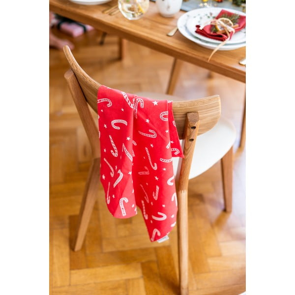 Puuvillased rätikud jõulumotiividega, 4 tk 50x70 cm komplektis Candy Cane - Catherine Lansfield-image-4