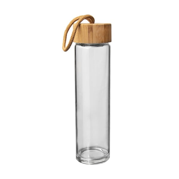 Klaasist veepudel bambusest kaanega , 500 ml - Orion