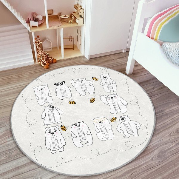 Kreem laste vaip ø 80 cm Comfort - Mila Home-image-1