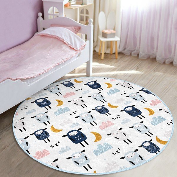 Valge laste vaip ø 120 cm Comfort - Mila Home-image-2