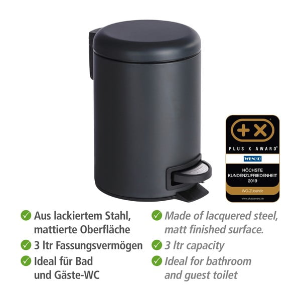 Must prügikast , 3 l Leman - Wenko-image-3