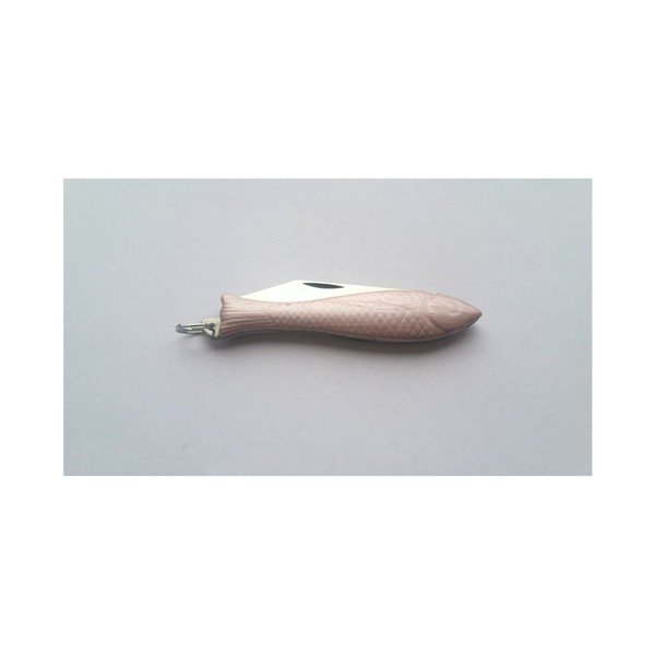 Světle růžový český nožík rybička s kroužkem v designu od Alexandry Dětinské-image-2