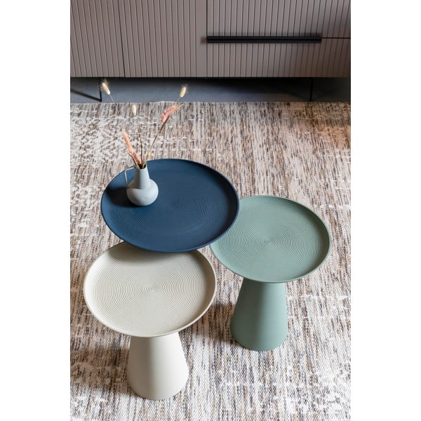 Beežist alumiiniumist küljelaud , ø 34,5 cm Ringar - White Label-image-1