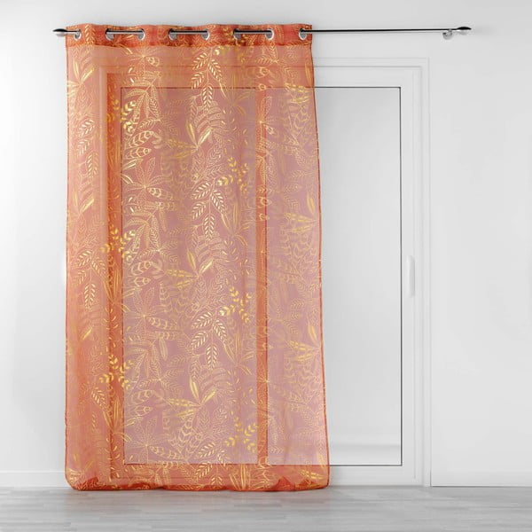 Oranž voile kardin 140x280 cm Belflor - douceur d'intérieur