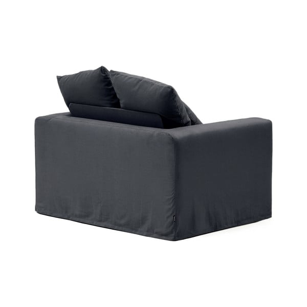 Antratsiitne linane tugitool Nora - Kave Home-image-3