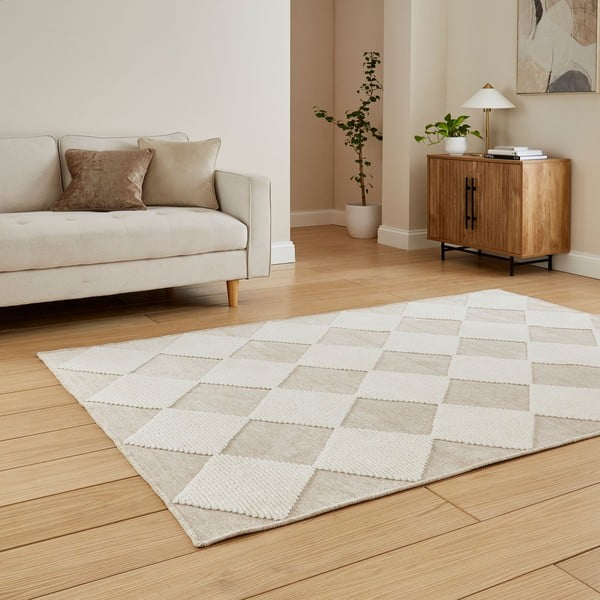 Valge-beež pestav vaip 160x230 cm Lyna Beige&White - Think Rugs-image-2