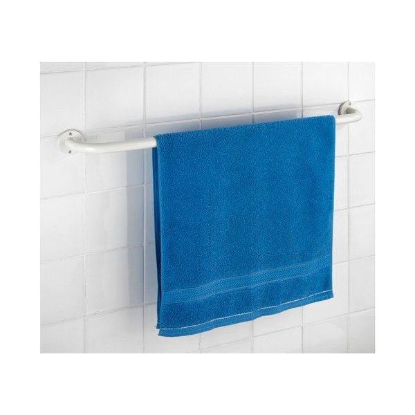 Valge seinale paigaldatav rätikuhoidja Basic, 80 cm - Wenko-image-1