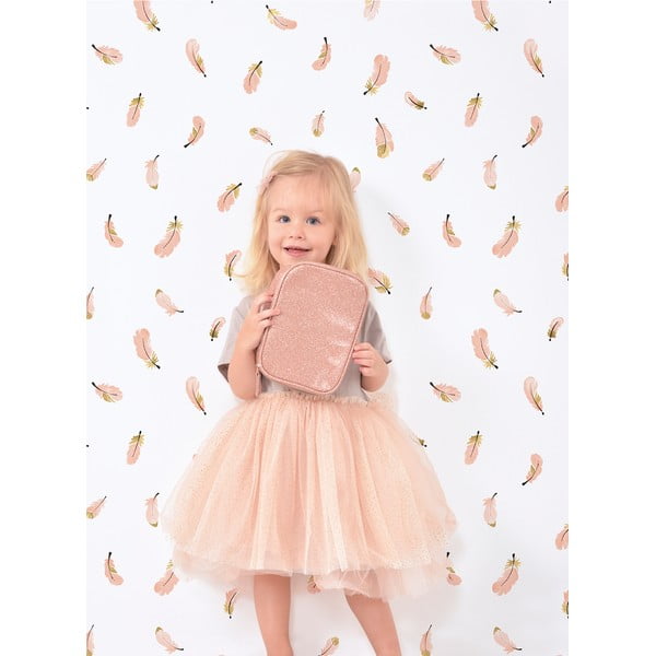 Laste tapeet 10 m x 50 cm Gold Feathers - Lilipinso-image-1