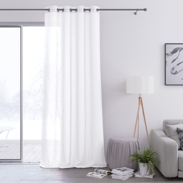 Valge kardin , 140 x 270 cm Voile Eyelets - AmeliaHome-image-2