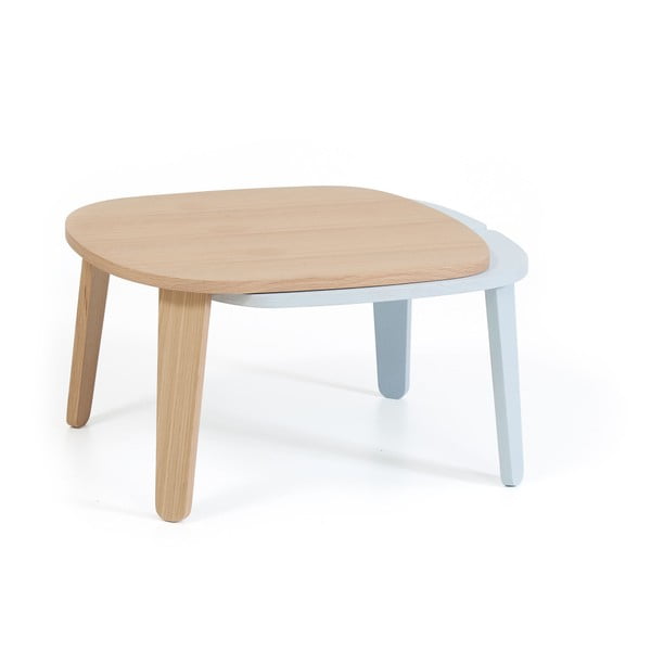 Rozkládací stolek se světle šedými detaily HARTÔ Colette