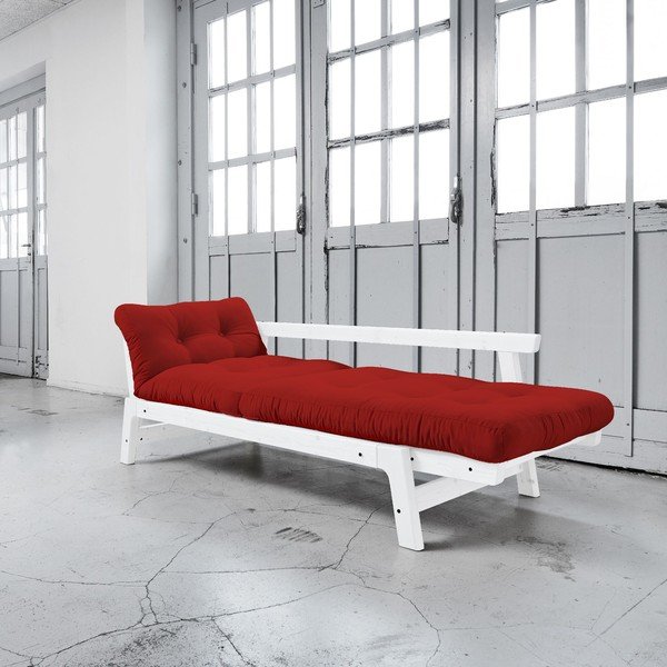 Rozkládací pohovka Karup Step White/Red-image-3