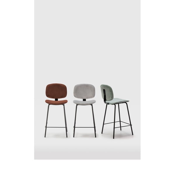 Burgundia värvi baaritoolid 2tk komplektis (istme kõrgus 64 cm) Arus - Marckeric-image-1