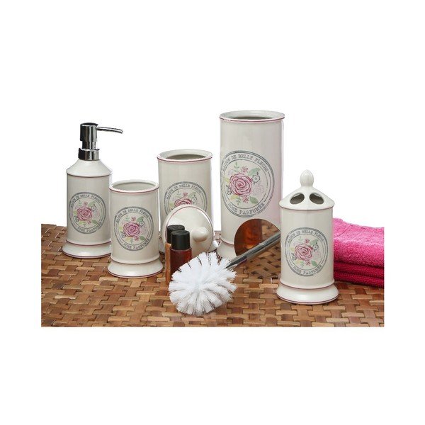 Krémový kelímek na zubní kartáčky z kameniny Premier Housewares Belle-image-2