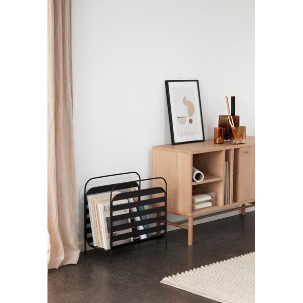 Must metallist ajakirja hoidik Carry - Hübsch-image-1