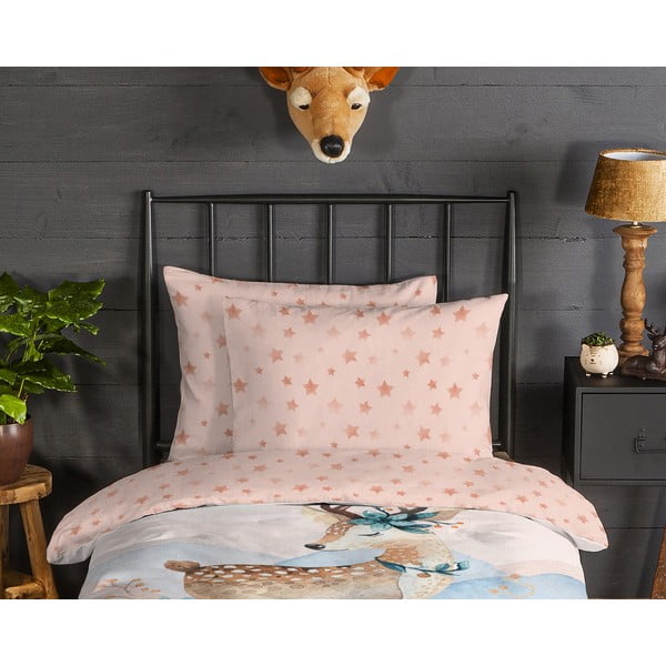 Flanellist laste voodipesu üheinimesevoodile 140x200 cm Josy – Good Morning-image-2