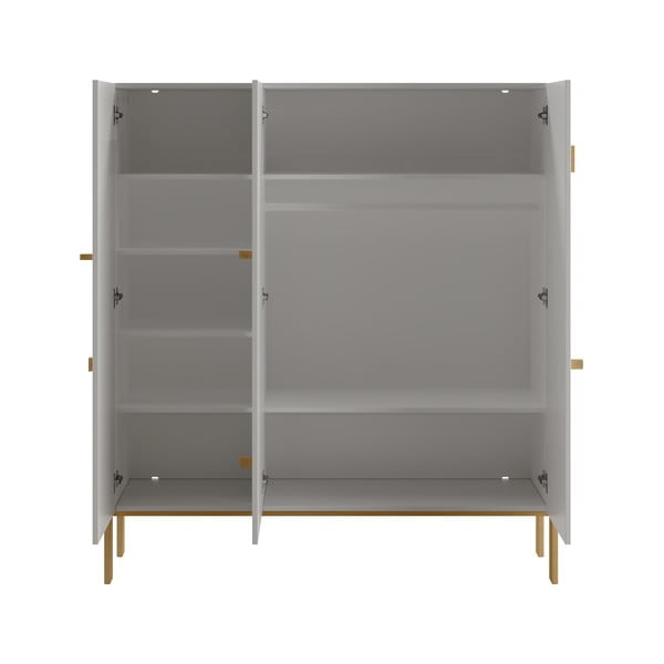 Helehall laste riidekapp 105x170 cm Cube - Pinio-image-2