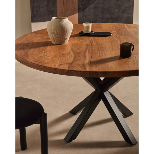 Söögilaud akaatsiapuidust pealispinnaga ø 150 cm Argo - Kave Home-image-2