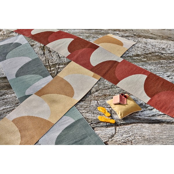 Roheline sise/välisvaip 70x180 cm Hill Army Misty Mint – Pappelina-image-4