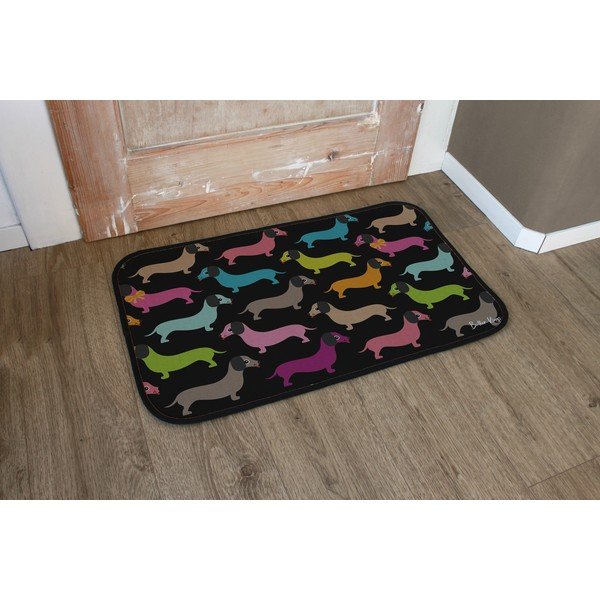 Uksematt 45x75 cm Dachshunds in Colours - Butter Kings-image-1