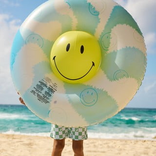 Täispuhutav rõngas ja pallikomplekt Smiley - Sunnylife