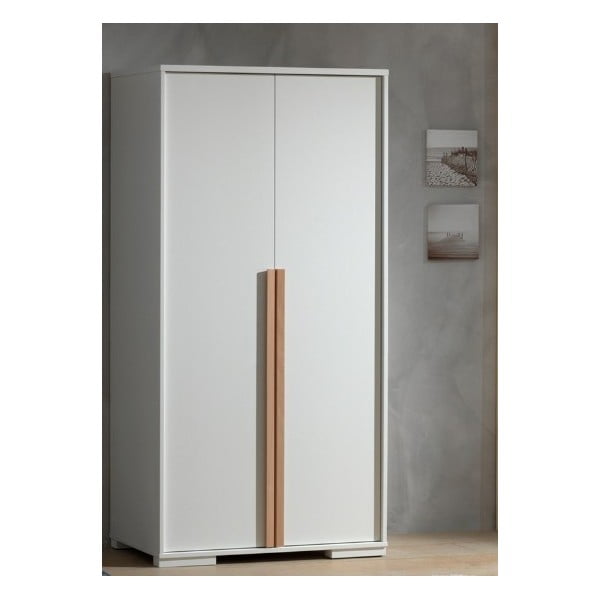 Valge laste riidekapp 99x195 cm London - Vipack-image-1