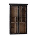 Must rippuv kuusepuidust vitriinkapp 50x80x14 cm Hazem - Bloomingville