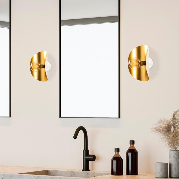 Valge-kuldne seinavalgusti Sivani - Opviq lights-image-1