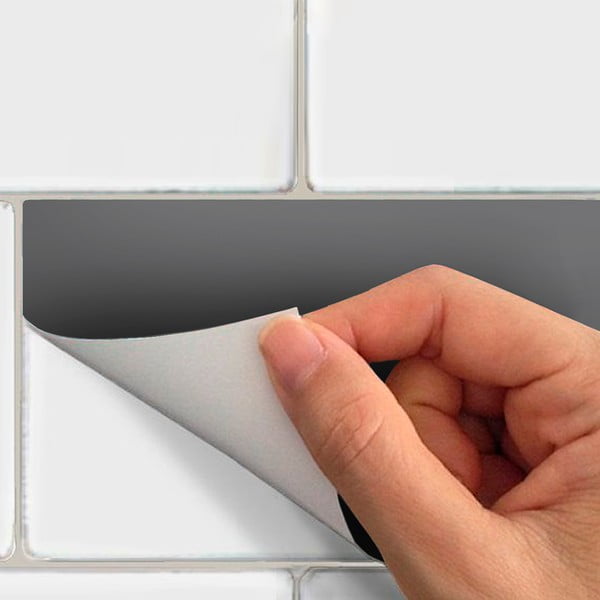 Kleebiste komplekt plaatide jaoks 30 tk 20x10 cm Subway Tiles Grey - Ambiance-image-3