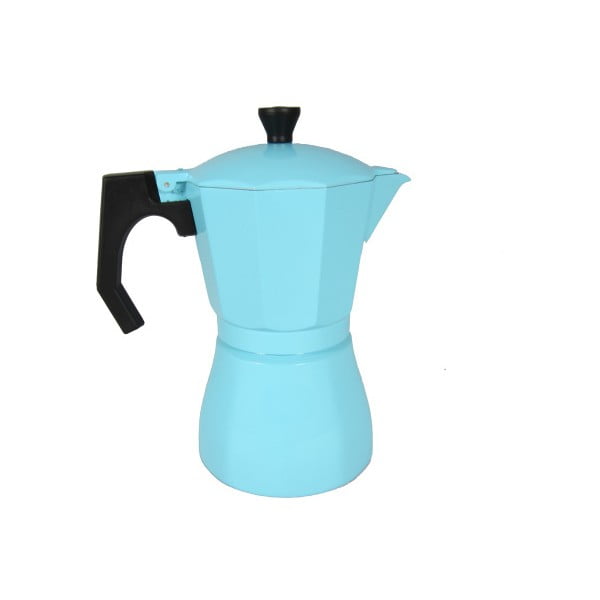 Světle modrá moka konvička JOCCA Coffee Maker, 385 ml
