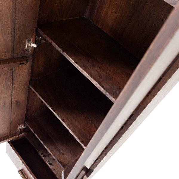 Mangopuidust kapp tumedas naturaalses värvitoonis 60x200x35 cm Liya - WOOOD-image-4