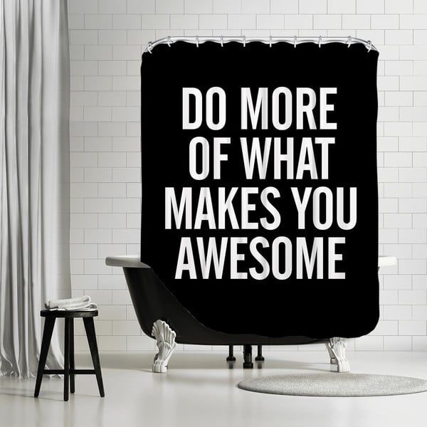 Koupelnový závěs What Makes You Awesome, 180x180 cm