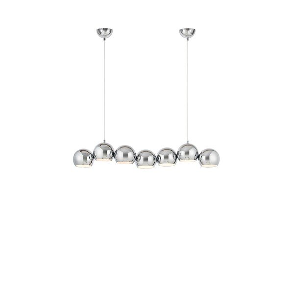 Metallist ripplamp hõbedases värvitoonis ja metallvarjuga Cupolo - Markslöjd