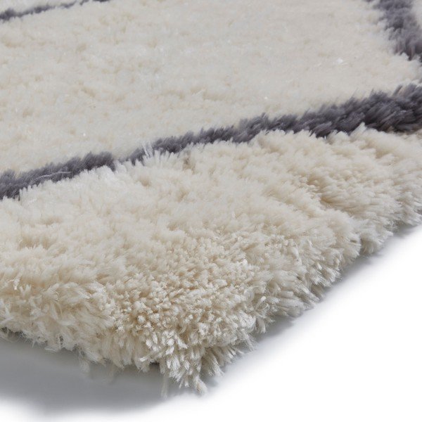 Kreemvalge ja valge vaip hallide detailidega , 120 x 170 cm Morocco - Think Rugs-image-3