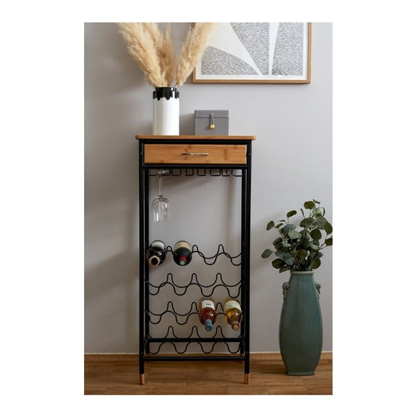 Must metallist veiniriiul 16 pudelile, 48x95 cm Loft - Weenko-image-2