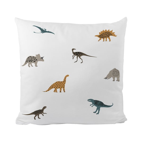 Puuvill-satiinist laste padjakate 45x45 cm Dino Friends - Butter Kings