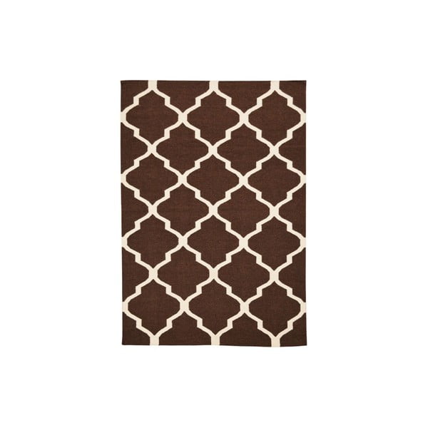 Ručně tkaný koberec Kilim Brown, 160x230 cm