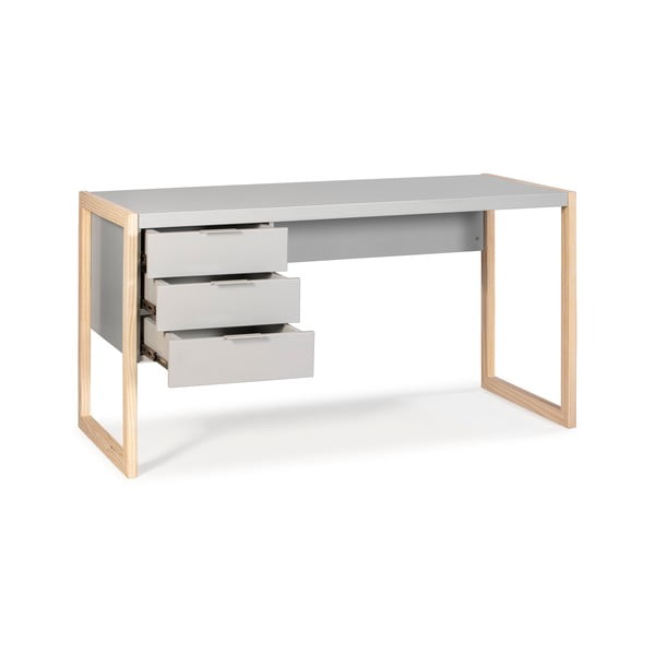 Hall kirjutuslaud männipuidust jalgadega Frank - Marckeric-image-4